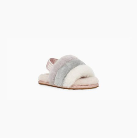 UGG Fluff Yeah Multicolor Slides for Kids (JVFI03416)